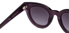 Load image into Gallery viewer, Purple Cat Eye Full Rim Unisex Sunglasses by John Jacobs-201685