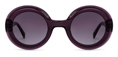 Purple Round Full Rim Unisex Sunglasses by John Jacobs-201690