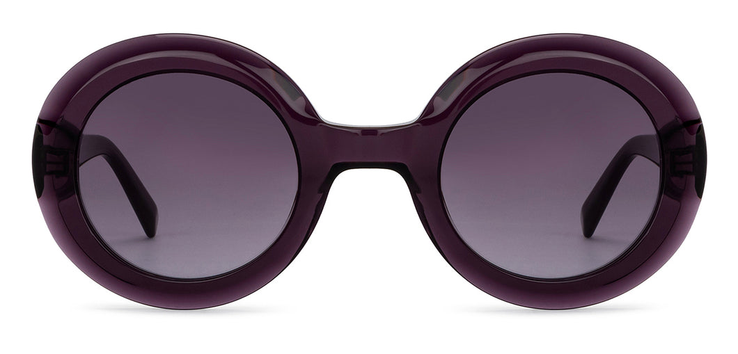 Purple Round Full Rim Unisex Sunglasses by John Jacobs-201690