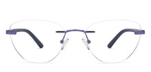 Load image into Gallery viewer, Purple Cat Eye Rimless Women Eyeglasses by Vincent Chase-208780