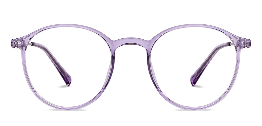 Purple Round Full Rim Unisex Eyeglasses by Lenskart Air-151679