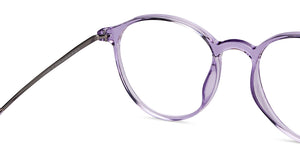 Purple Round Full Rim Unisex Eyeglasses by Lenskart Air-151679