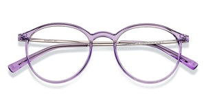 Purple Round Full Rim Unisex Eyeglasses by Lenskart Air-151679