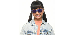 Black Wayfarer Full Rim Kids Sunglasses by Hooper-213663