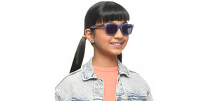 Black Wayfarer Full Rim Kids Sunglasses by Hooper-213663