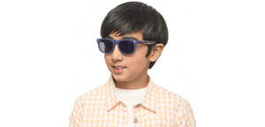 Black Wayfarer Full Rim Kids Sunglasses by Hooper-213663
