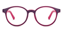 Load image into Gallery viewer, Purple Round Full Rim Kids Eyeglasses by Hooper-200662