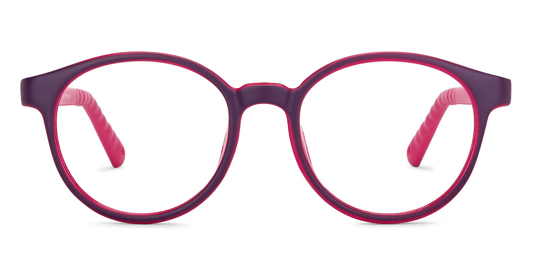 Purple Round Full Rim Kids Eyeglasses by Hooper-200662