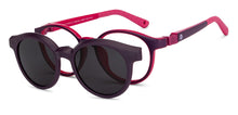 Load image into Gallery viewer, Purple Round Full Rim Kids Eyeglasses by Hooper-200662