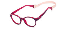 Load image into Gallery viewer, Purple Round Full Rim Kids Eyeglasses by Hooper-200662
