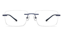 Load image into Gallery viewer, Purple Rectangle Rimless Unisex Eyeglasses by Vincent Chase-209719