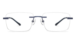 Purple Rectangle Rimless Unisex Eyeglasses by Vincent Chase-209719