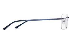 Purple Rectangle Rimless Unisex Eyeglasses by Vincent Chase-209719