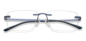 Purple Rectangle Rimless Unisex Eyeglasses by Vincent Chase-209719