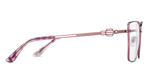 Purple Rectangle Full Rim Women Eyeglasses by John Jacobs-205889