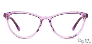 Purple Cat Eye Full Rim Kids Eyeglasses by Hooper-152516