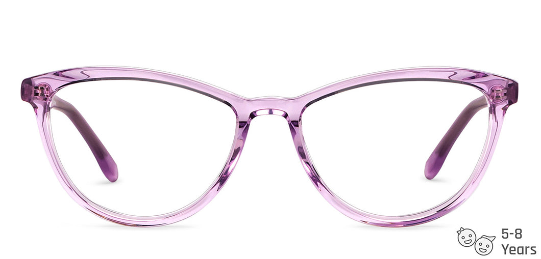 Purple Cat Eye Full Rim Kids Eyeglasses by Hooper-152516
