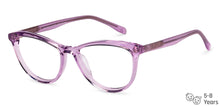 Load image into Gallery viewer, Purple Cat Eye Full Rim Kids Eyeglasses by Hooper-152516