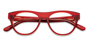 Red Wayfarer Full Rim Unisex Eyeglasses by John Jacobs-152943
