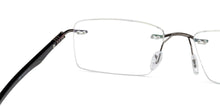 Load image into Gallery viewer, Grey Rectangle Rimless Unisex Eyeglasses by Vincent Chase Online-142259