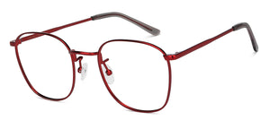 Red Square Full Rim Women Eyeglasses by Vincent Chase-204433