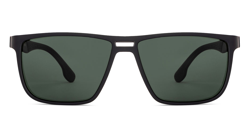 Black Wayfarer Full Rim Unisex Sunglasses by Vincent Chase Online-204580