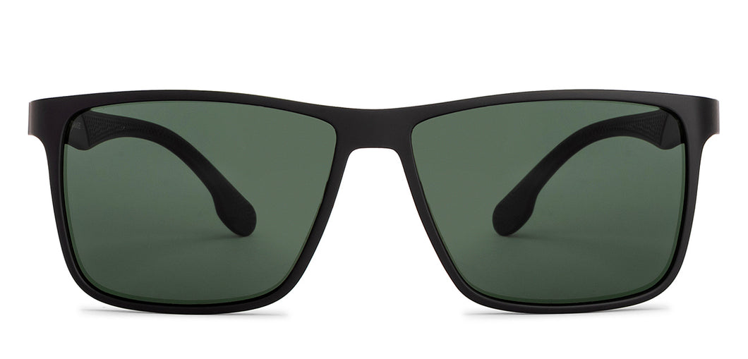 Black Wayfarer Full Rim Unisex Sunglasses by Vincent Chase Online-204587