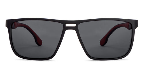 Black Wayfarer Full Rim Unisex Sunglasses by Vincent Chase Online-204575