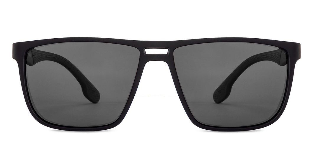 Black Wayfarer Full Rim Unisex Sunglasses by Vincent Chase Online-204576