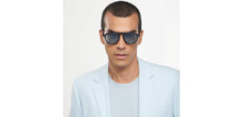 Load image into Gallery viewer, Black Aviator Full Rim Unisex Sunglasses by Vincent Chase Polarized-204227