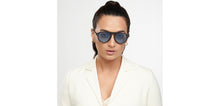 Load image into Gallery viewer, Black Aviator Full Rim Unisex Sunglasses by Vincent Chase Polarized-204227