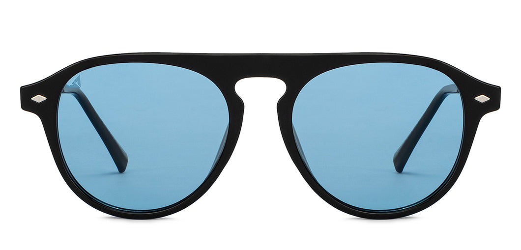 Black Aviator Full Rim Unisex Sunglasses by Vincent Chase Polarized-204227