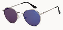Load image into Gallery viewer, Silver Geometric Full Rim Unisex Sunglasses by Vincent Chase Polarized-200500