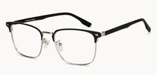 Load image into Gallery viewer, Silver Rectangle Full Rim Men Eyeglasses by Vincent Chase-152038