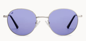 Silver Round Full Rim Unisex Sunglasses by Vincent Chase Polarized-200412