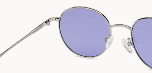 Silver Round Full Rim Unisex Sunglasses by Vincent Chase Polarized-200412
