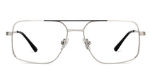 Load image into Gallery viewer, Silver Square Full Rim Unisex Eyeglasses by John Jacobs-201422