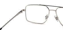 Load image into Gallery viewer, Silver Square Full Rim Unisex Eyeglasses by John Jacobs-201422