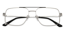 Load image into Gallery viewer, Silver Square Full Rim Unisex Eyeglasses by John Jacobs-201422