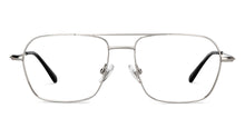 Load image into Gallery viewer, Silver Square Full Rim Unisex Eyeglasses by John Jacobs-201439
