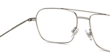 Load image into Gallery viewer, Silver Square Full Rim Unisex Eyeglasses by John Jacobs-201439