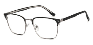 Silver Square Full Rim Unisex Eyeglasses by Vincent Chase-201104