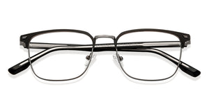Silver Square Full Rim Unisex Eyeglasses by Vincent Chase-201104