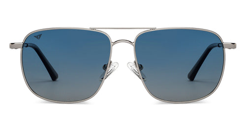 Silver Square Full Rim Unisex Sunglasses by Vincent Chase Polarized-200394