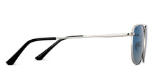 Load image into Gallery viewer, Silver Square Full Rim Unisex Sunglasses by Vincent Chase Polarized-200394
