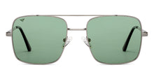 Load image into Gallery viewer, Silver Square Full Rim Unisex Sunglasses by Vincent Chase Polarized-200403