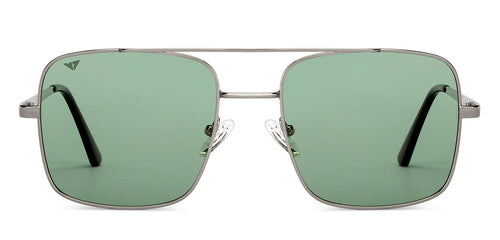Silver Square Full Rim Unisex Sunglasses by Vincent Chase Polarized-200403