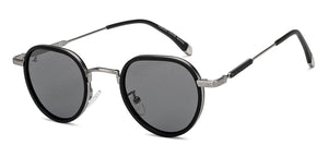 Black Round Full Rim Unisex Sunglasses by Vincent Chase Polarized-209336