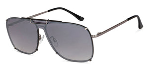 Silver Square Full Rim Unisex Sunglasses by Vincent Chase-151526