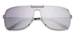 Silver Square Full Rim Unisex Sunglasses by Vincent Chase-151526